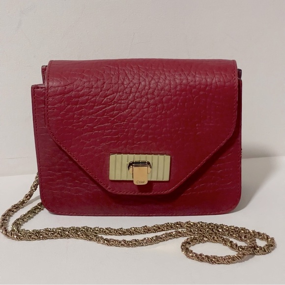 Chloe red mini shoulder bag - Picture 2 of 12